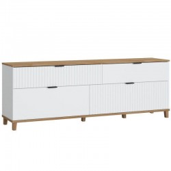 Tv-alus Plissee (valge/grandson)