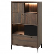 Puhvetkapp Trevi (must/kuldne tamm)