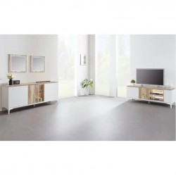 Tv-alus Verano (valge/hunton tamm)