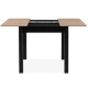 Pikendatav söögilaud Coburg 80-120 cm (artisan tamm/must)