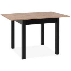 Pikendatav söögilaud Coburg 80-120 cm (artisan tamm/must)