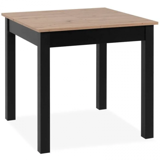 Pikendatav söögilaud Coburg 80-120 cm (artisan tamm/must)