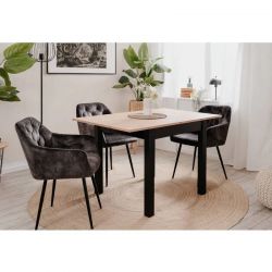 Pikendatav söögilaud Coburg 120-160 cm (artisan tamm/must)