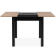 Pikendatav söögilaud Coburg 140-180 cm (artisan tamm/must)
