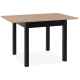 Pikendatav söögilaud Coburg 140-180 cm (artisan tamm/must)
