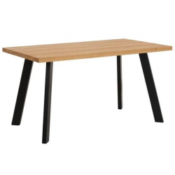 Söögilaud Iida-Lux 140x90 cm (õlitatud tamm/must)