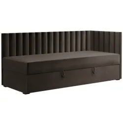 Pesukastiga voodi Klaus parem 90x200 cm (pruun)