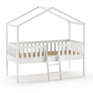 Vipack Majavoodi+redel Dallas 90x200 cm (valge)