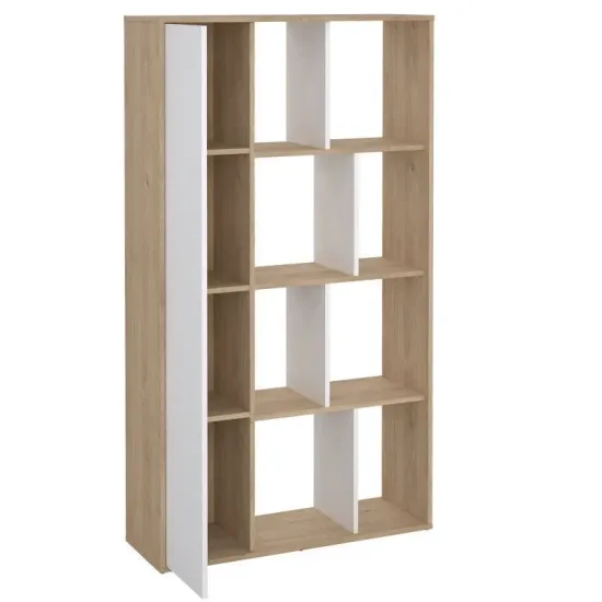 Raamaturiiul Maze (hickory/valge kõrgläige)
