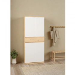 Esikukapp Naia (hickory tamm/valge)