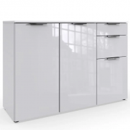 Kummut Level36 C (valge/valge klaas)