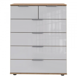 Kummut Easy Plus C (tammeplank/valge klaas)