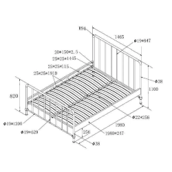 Vipack Voodi Bronxx 140x200 cm (oliiv)