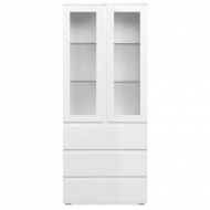 Vitriinkapp Capetown (valge/kõrgläige)