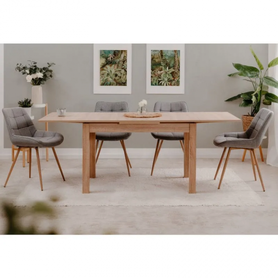 Pikendatav söögilaud Longford 120-200x80 cm (sonoma tamm)