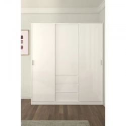 Riidekapp Naia (valge kõrgläige)