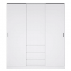 Riidekapp Naia (valge kõrgläige)