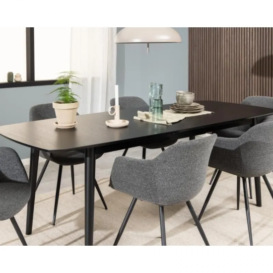 Pikendatav söögilaud Monte 180/219x90 cm (must)