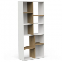 Raamaturiiul Access (hamilton tamm/valge)