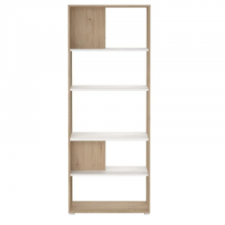 Raamaturiiul Sign (hickory tamm/valge)