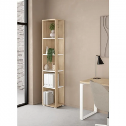 Raamaturiiul Sign (hickory tamm/valge)