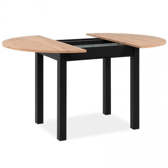 Pikendatav söögilaud Coburg 100-140 cm (artisan tamm/must)