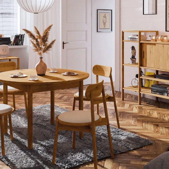 Söögilaud Rhett-Pl D100 (õlitatud tamm)