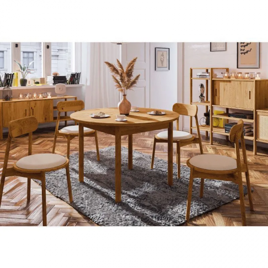 Söögilaud Rhett-Pl D120 (õlitatud tamm)