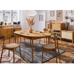 Söögilaud Rhett-Pl 200x90 cm (õlitatud tamm)