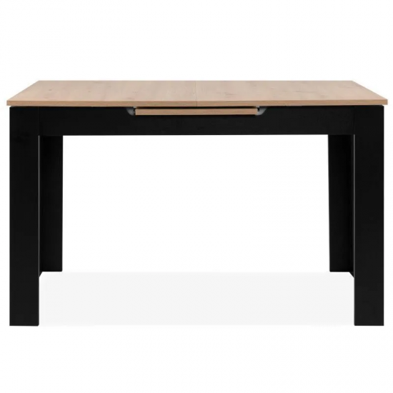 Pikendatav söögilaud Birmingham 125-165x80 cm (artisan tamm/must)