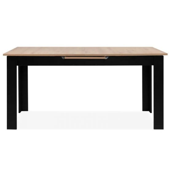 Pikendatav söögilaud Birmingham 160-200x80 cm (artisan tamm/must)