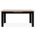 Pikendatav söögilaud Birmingham 160-200x80 cm (artisan tamm/must)