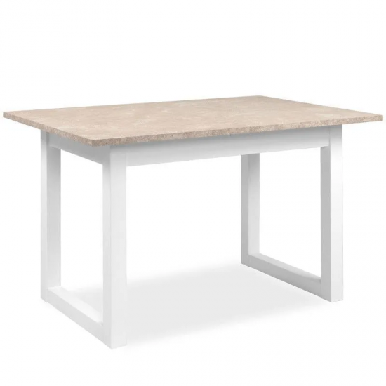 Pikendatav söögilaud Houston 160-200x90 cm (liivakivi/valge)