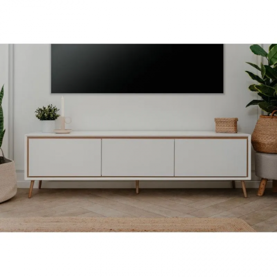 Tv-alus Arona 3u (valge/artisan tamm) Tv-alus Arona 3u (valge/artisan tamm)