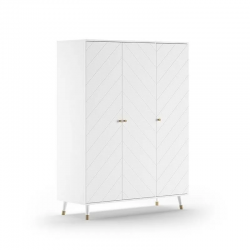 Vipack Riidekapp Billy 3u (valge)