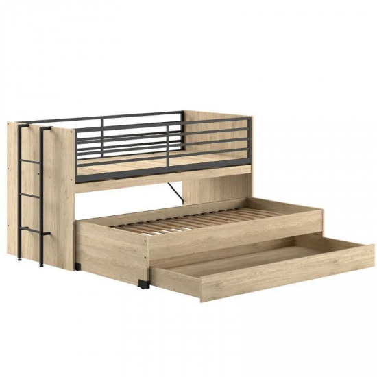 Vipack Narivoodi+laud Sam 90x200 cm (tamm/must)