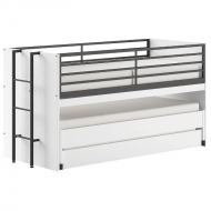 Vipack Narivoodi+laud Sam 90x200 cm (valge/must)