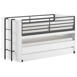 Vipack Narivoodi+laud Sam 90x200 cm (valge/must)