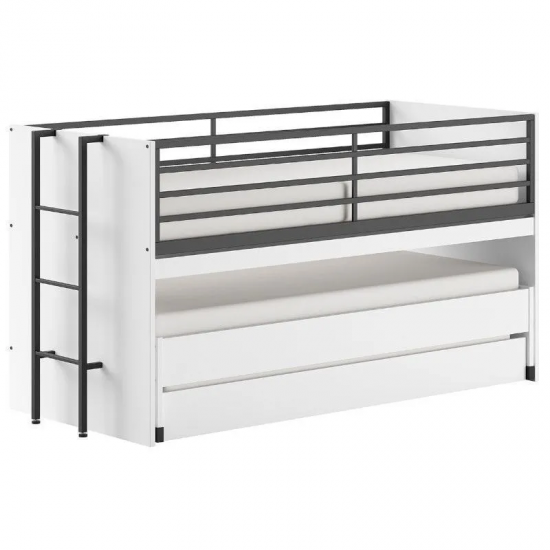 Vipack Narivoodi+laud Sam 90x200 cm (valge/must)