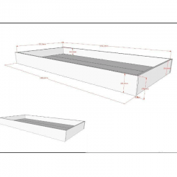 Vipack Voodialune sahtel Forrest (valge pöök)