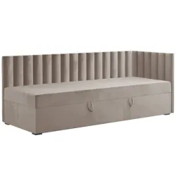 Pesukastiga voodi Klaus parem 90x200 cm (taupe)