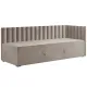 Pesukastiga voodi Klaus parem 90x200 cm (taupe)