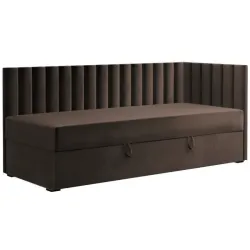 Pesukastiga voodi Klaus parem 90x200 cm (tumepruun)