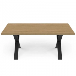 Söögilaud Craft 90x180 cm (hamilton tamm/must)