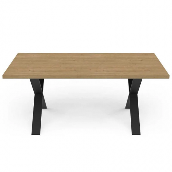 Söögilaud Craft 90x180 cm (hamilton tamm/must)