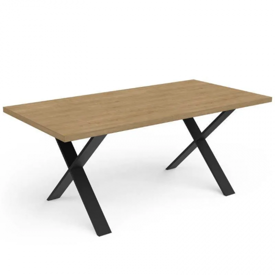 Söögilaud Craft 90x180 cm (hamilton tamm/must)