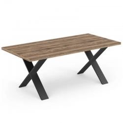 Söögilaud Monaco 180x90 cm (saloon tamm/must)