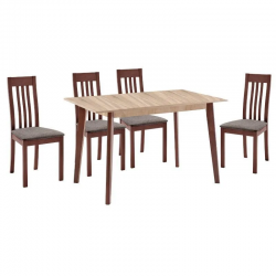 Söögilaud Rovigo 135x80 cm (hele tamm/hele wenge)