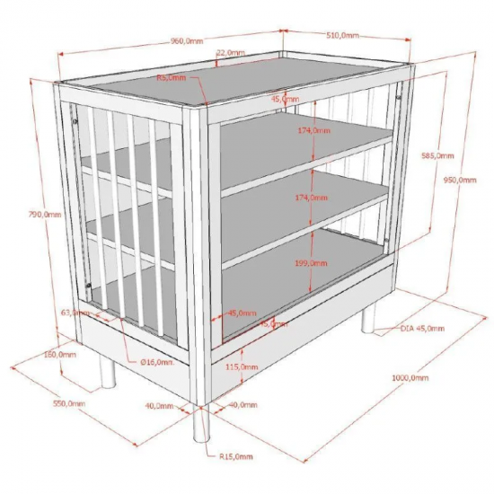 Vipack Mähkimisalus Forrest (valge)