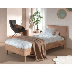 Vipack Voodi Forrest 90x200 cm (õlitatud tamm/kangas)